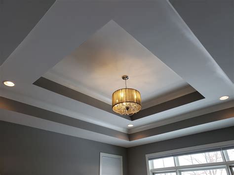 tray ceiling with recessed lighting